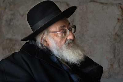 Elderly man in Jerusalem