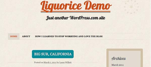 Liquorice Before CSS Changes