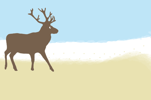 Reindeer In The Snow – Animation