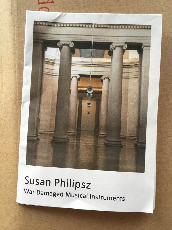 Cover of Booklet about Susan Philipsz at Music at Tate Britain