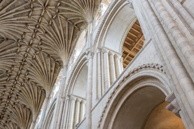 the roof of Norwich Cathedral