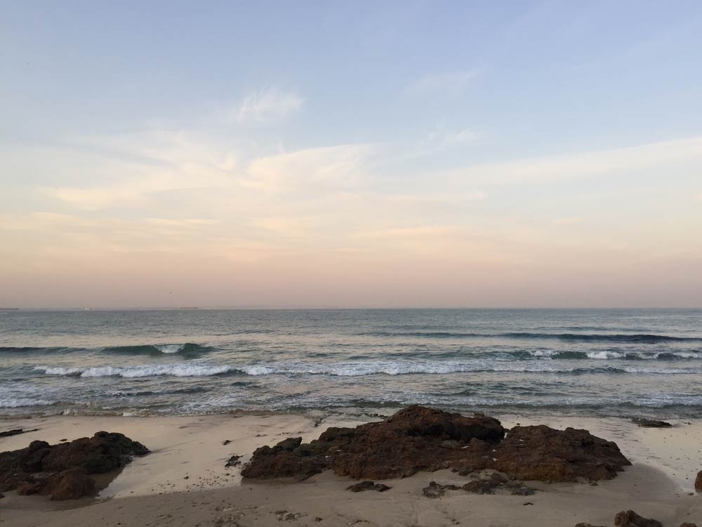 the beach and the sea