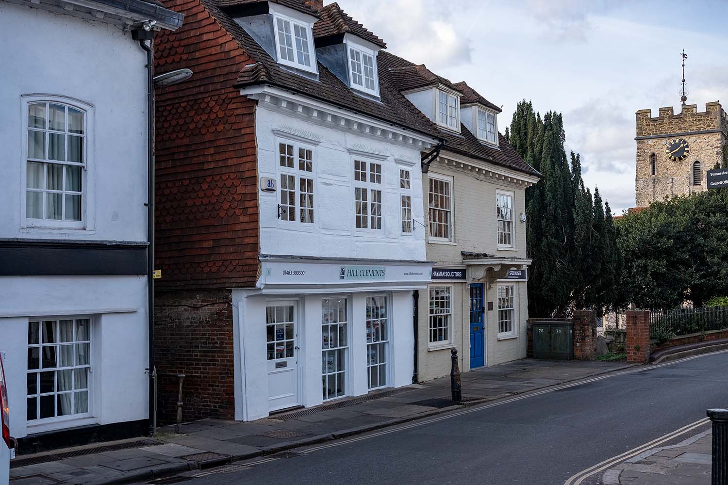 cute street near the bottom of the high street in Guildford