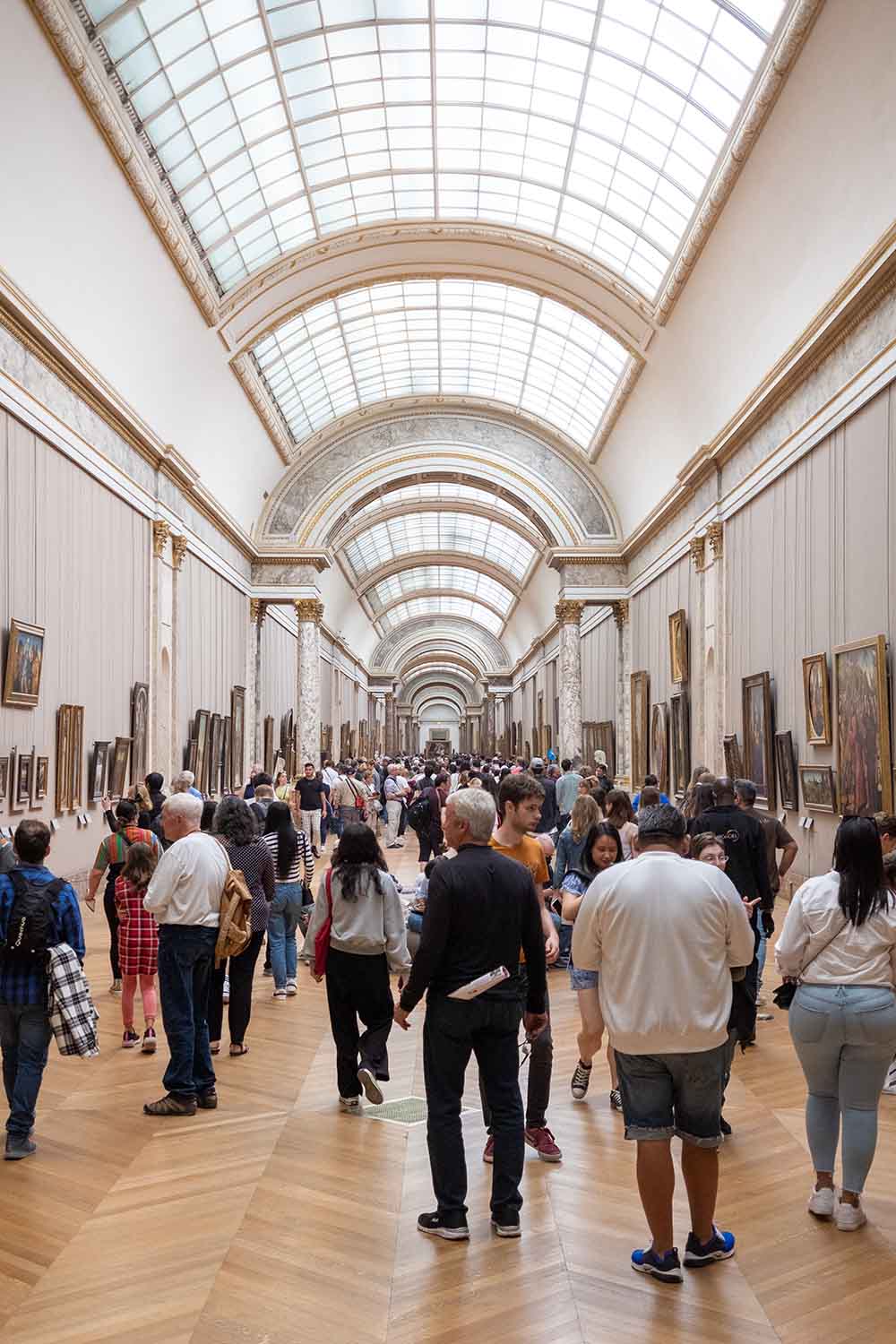 corridor in the Louvre