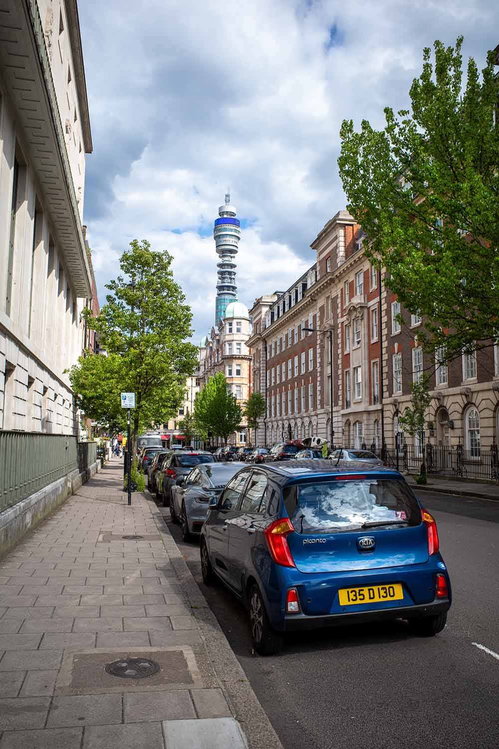 The BT Tower seen from a distance