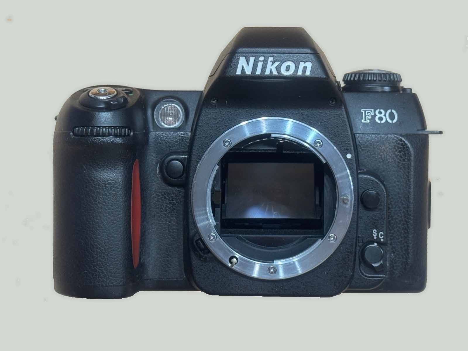 Nikon F80 front view